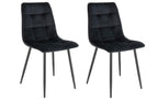 House Nordic Stuhl Middelfart 2 Stück, 86 x 55 cm, Schwarz