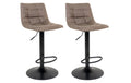 House Nordic Barhocker Middelfart 2 Stück, 86 x 55 cm, Schwarz/Aschbraun