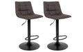 House Nordic Barhocker Middelfart 2 Stück, 86 x 55 cm, Schwarz/Dunkelgrau