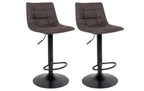 House Nordic Barhocker Middelfart Dunkelgrau/Schwarz