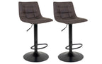 House Nordic Barhocker Middelfart Dunkelgrau/Schwarz