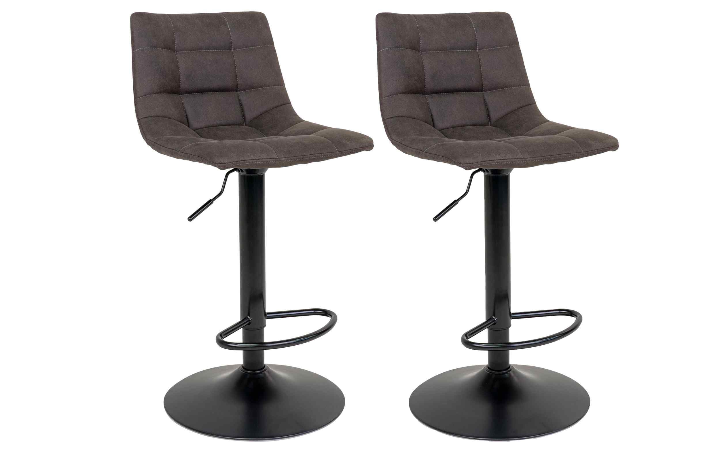 House Nordic Barhocker Middelfart Dunkelgrau/Schwarz