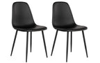 House Nordic Stuhl Stockholm black 2er Set Schwarz