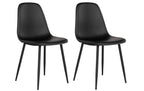 House Nordic Stuhl Stockholm black 2er Set Schwarz