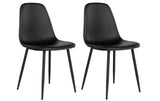 House Nordic Stuhl Stockholm 2 Stück, 86 x 50 cm, Schwarz