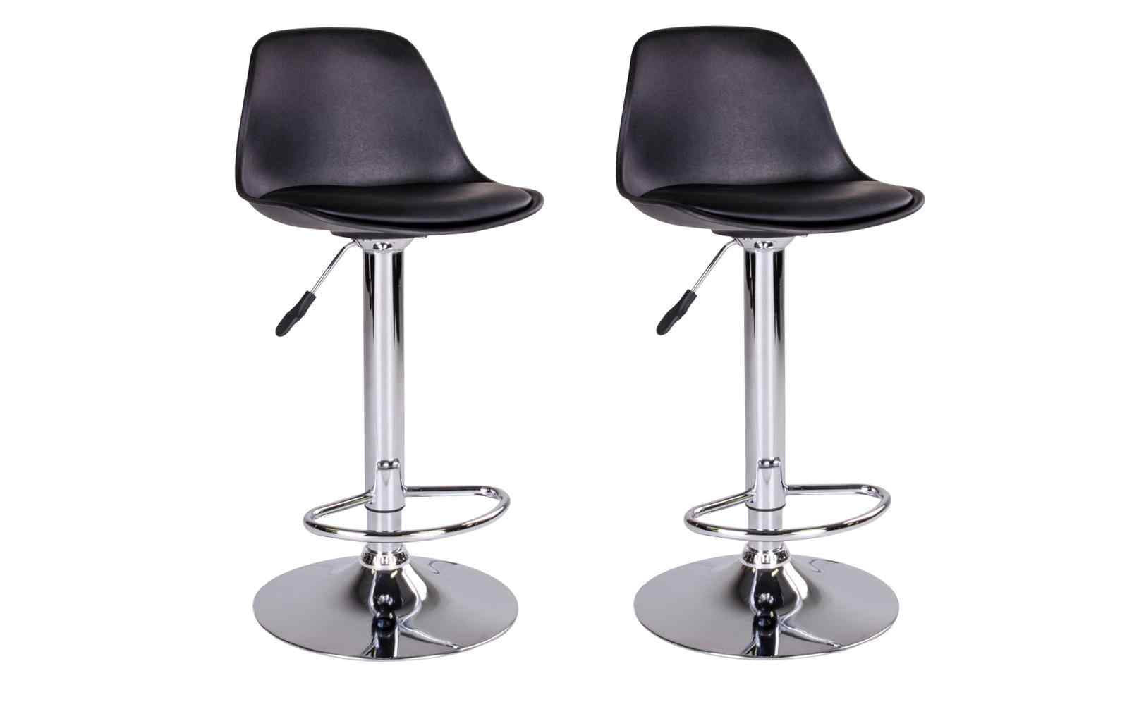 House Nordic Barstuhl Trondheim black 2Set Schwarz