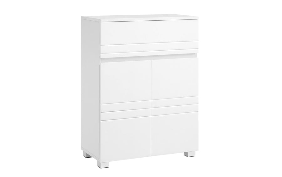 Vasagle Schrank mit Schublade in Weiss Weiss 60x30x80 cm Mitteldichte Holzfaserplatte (MDF), Grundmaterial: Holz