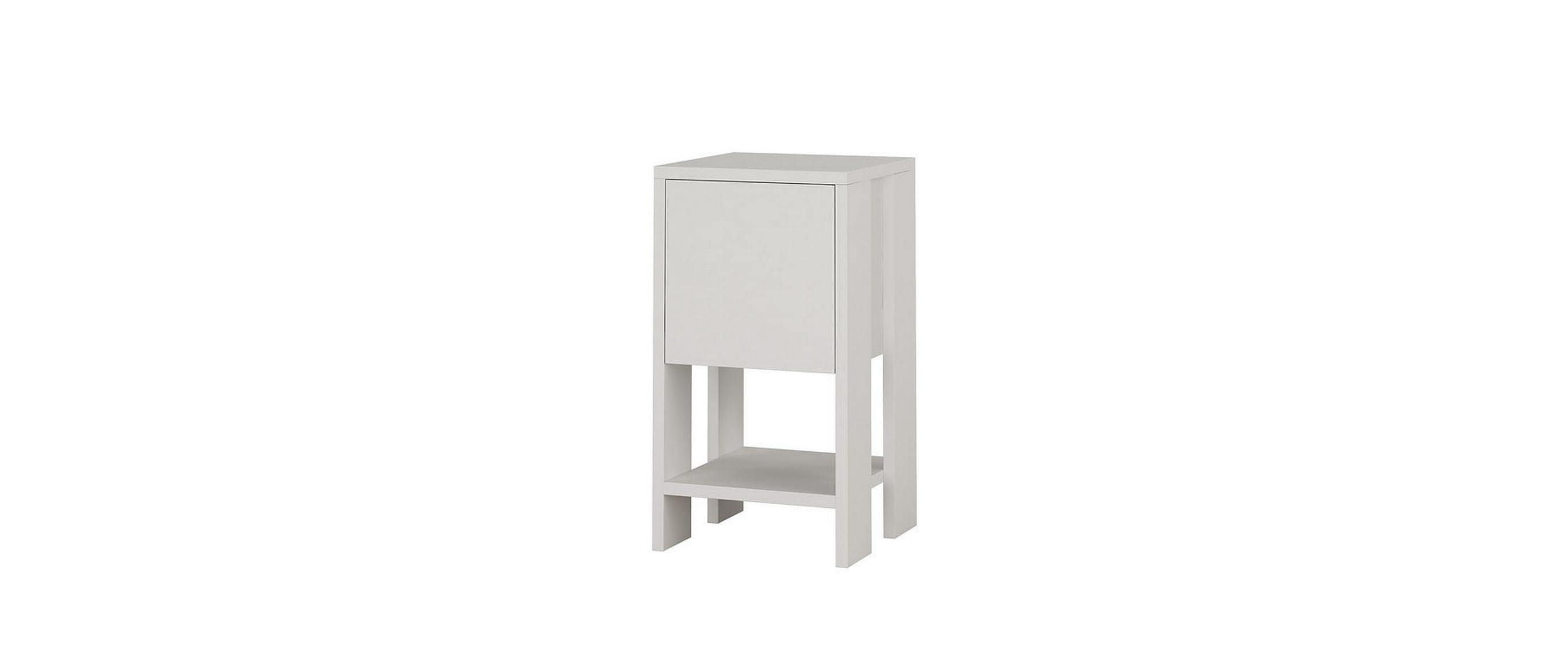 Woody Fashion Nachttisch Ema Weiss
