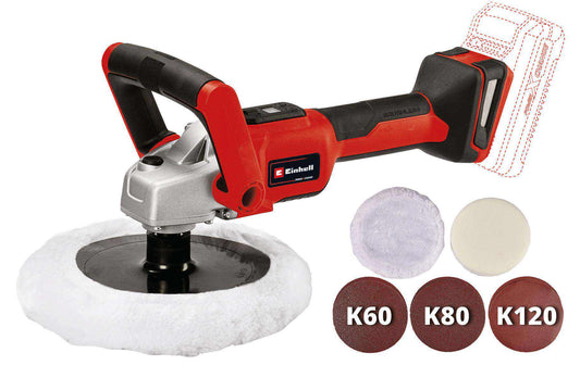 Einhell Automotive Akku-Poliermaschine CE-CP 18/180 Li E-Solo