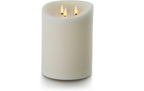balthasar, LED Outdoor Echtwachskerze, Crem