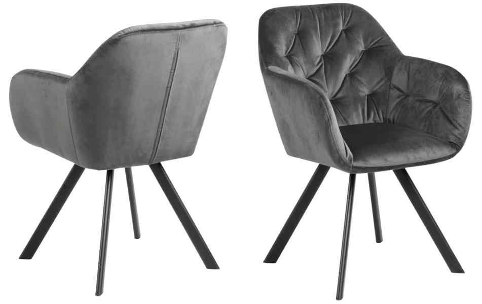 AC Design Esszimmerstuhl Lola Dunkelgrau