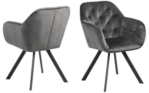 AC Design Esszimmerstuhl Lola Dunkelgrau