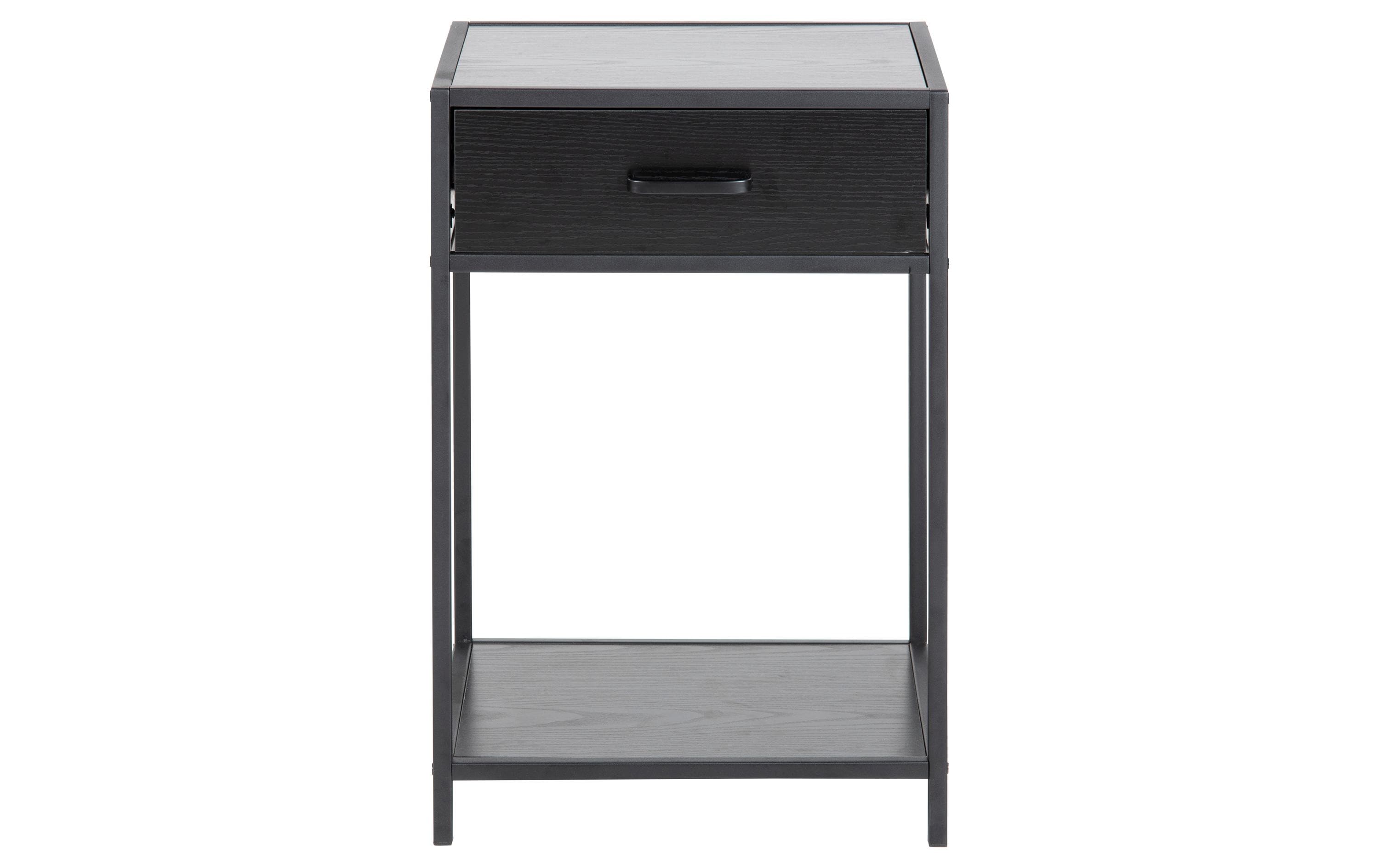 AC Design Nachttisch Seaford Schwarz