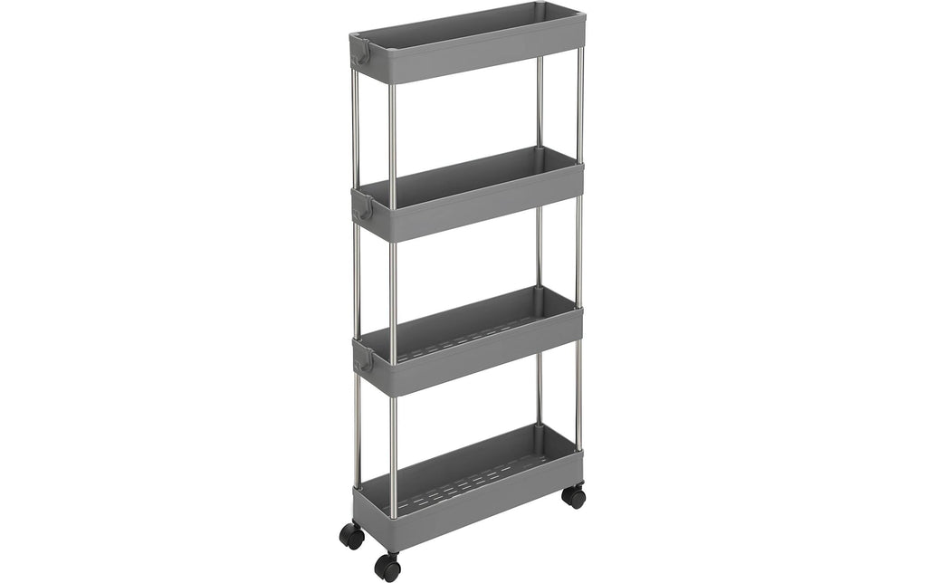 Songmics Nischenwagen, 4 Ablagen Grau