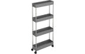 Songmics Nischenwagen, 4 Ablagen Grau