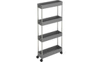 Songmics Nischenwagen, 4 Ablagen Grau
