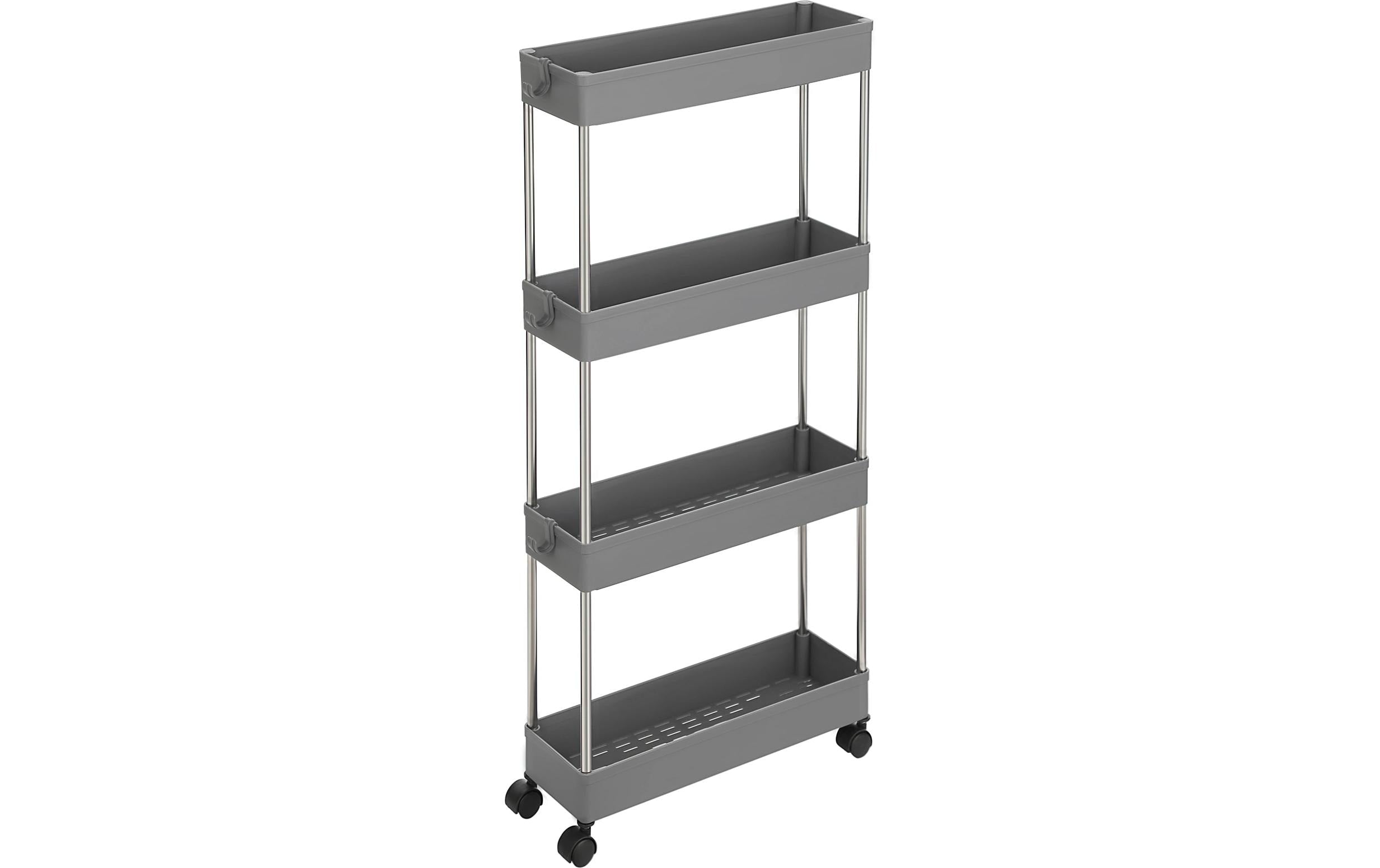 Songmics Nischenwagen, 4 Ablagen Grau