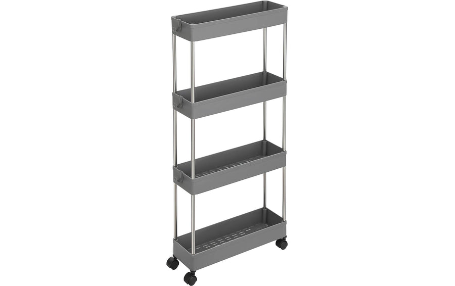 Songmics Nischenwagen, 4 Ablagen Grau