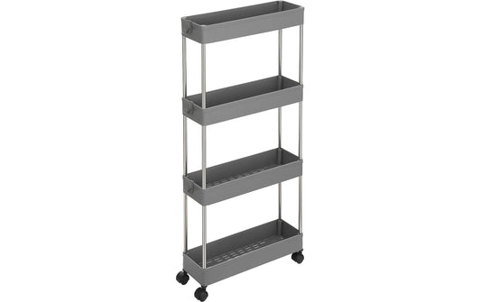 Songmics Nischenwagen, 4 Ablagen Grau