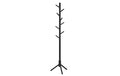 VASAGLE Garderobenständer mit 8 Haken 175 cm, Schwarz