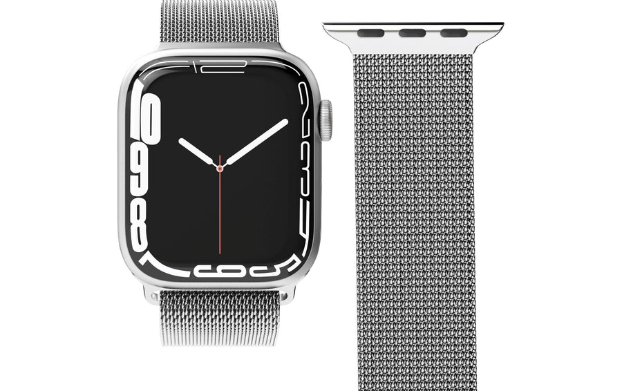 Vonmählen Armband Milanese Loop Apple Watch 44/45/46/49 mm Silver