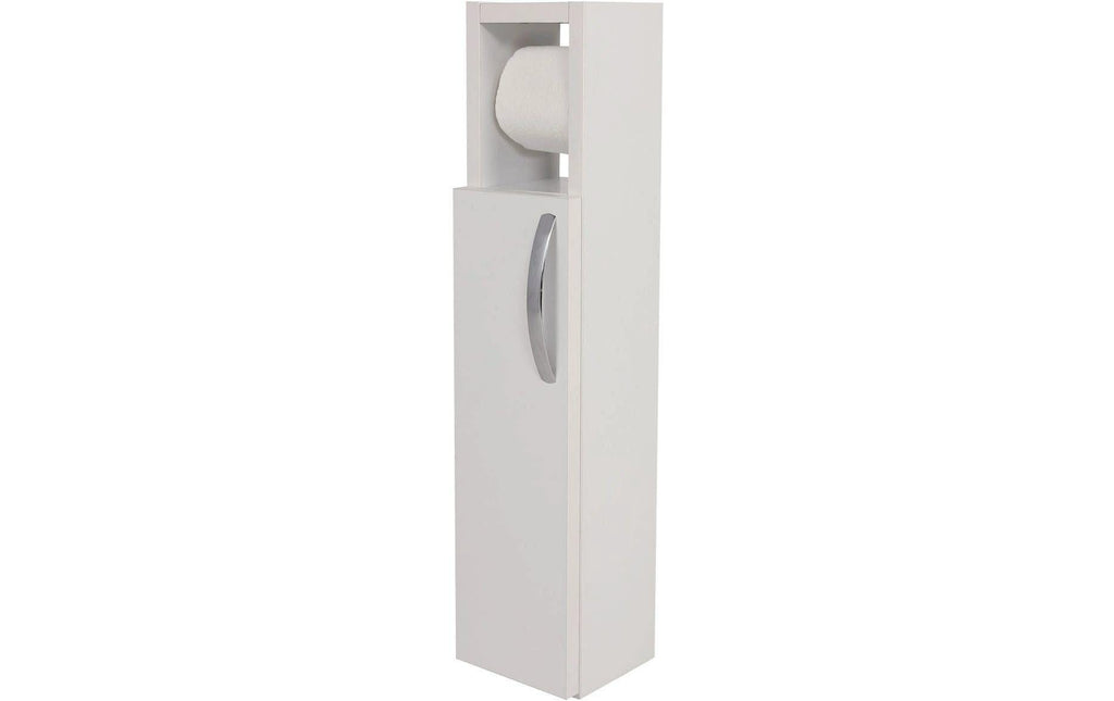 Woody Fashion Badregal Star Weiss 15x65x12cm Spanplatte, Grundmaterial: Holz