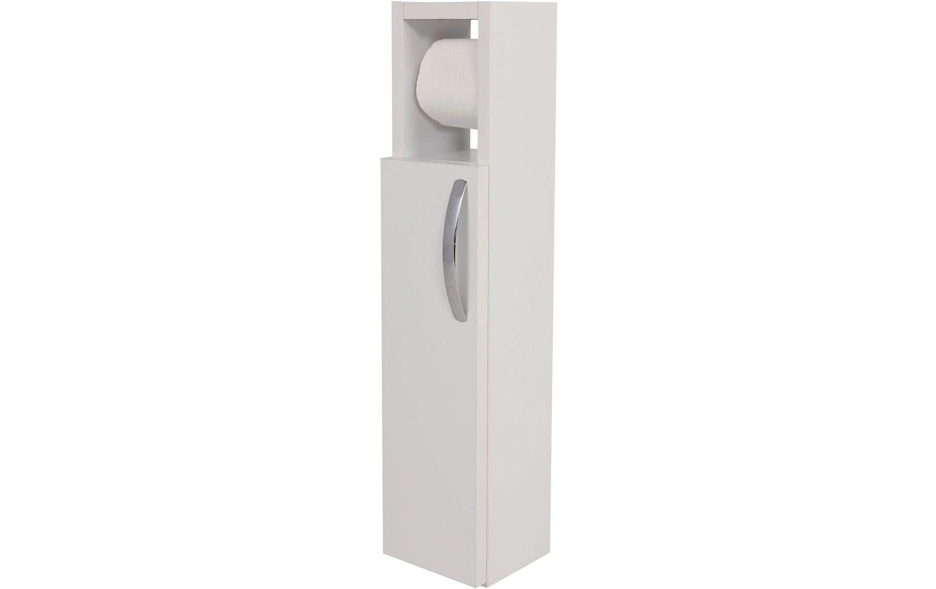 Woody Fashion Badregal Star Weiss 15x65x12cm Spanplatte, Grundmaterial: Holz
