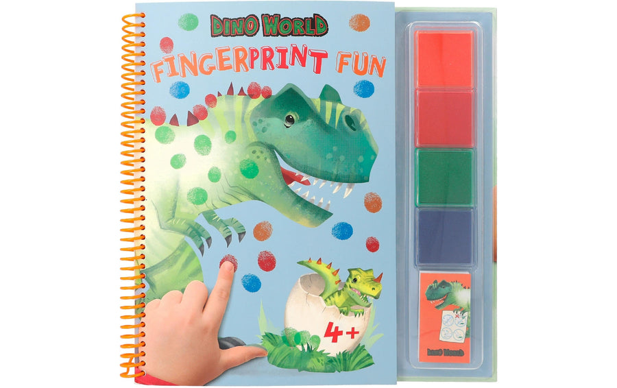 Depesche Malset Dino World 25 Seiten, 4 Stempelfarben