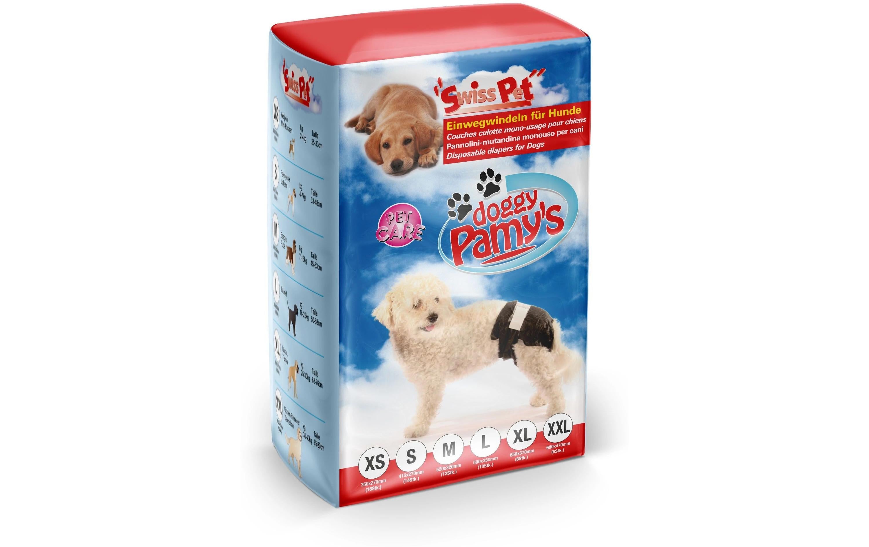 SwissPet Einwegwindeln Doggy Pamys L, 12 Stück