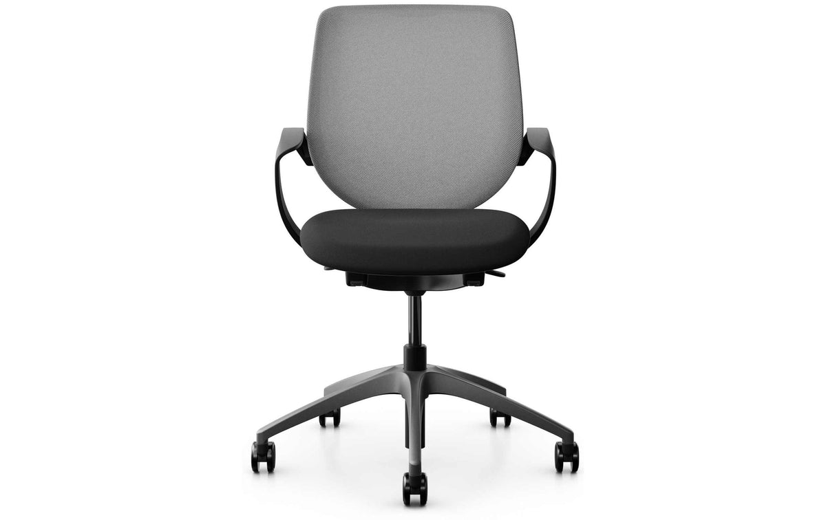 Giroflex Bürostuhl 313 mit Netzrücken Farbe: Grau, Mit Armlehne