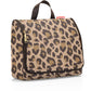 Reisenthel Kulturtasche mit Henkel, Leopardenmuster in Beige und Braun, mit Klappe