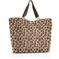 Reisenthel Shopper XL mit braun-beigem Leopardenmuster und dunklen Henkeln