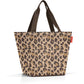 Reisenthel Shopper M mit Leopardenmuster in Beige und dunklen Henkeln