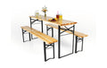 EASYmaxx Festbankgarnitur klappbar 170x46x75cm für drinnen und draußen Garteneinrichtung EASYmaxx