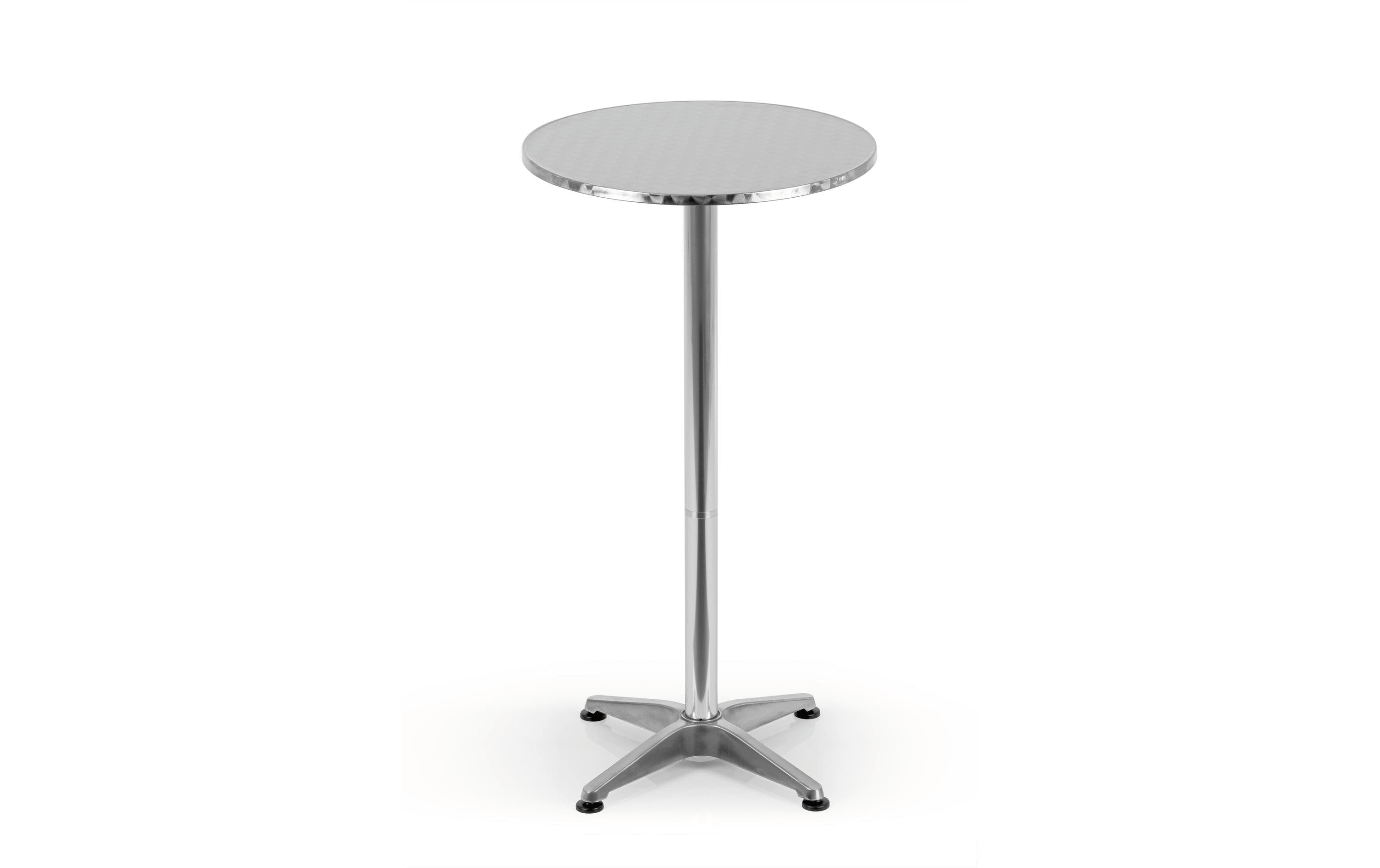 EASYmaxx Stehtisch Rund DM60xH115cm Silber