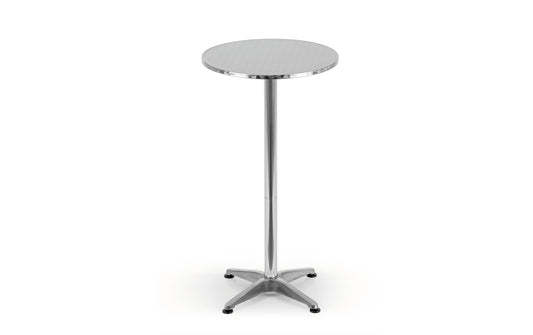 EASYmaxx Stehtisch Rund DM60xH115cm Silber