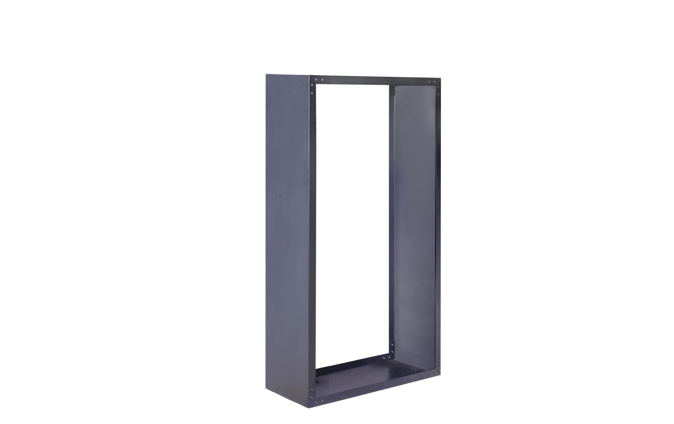 Kaminholzregal Metall schwarz wetterfest 120x35x170 cm Garteneinrichtung Innovesta