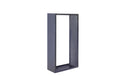 Kaminholzregal Metall schwarz wetterfest 75x35x149 cm Garteneinrichtung Innovesta