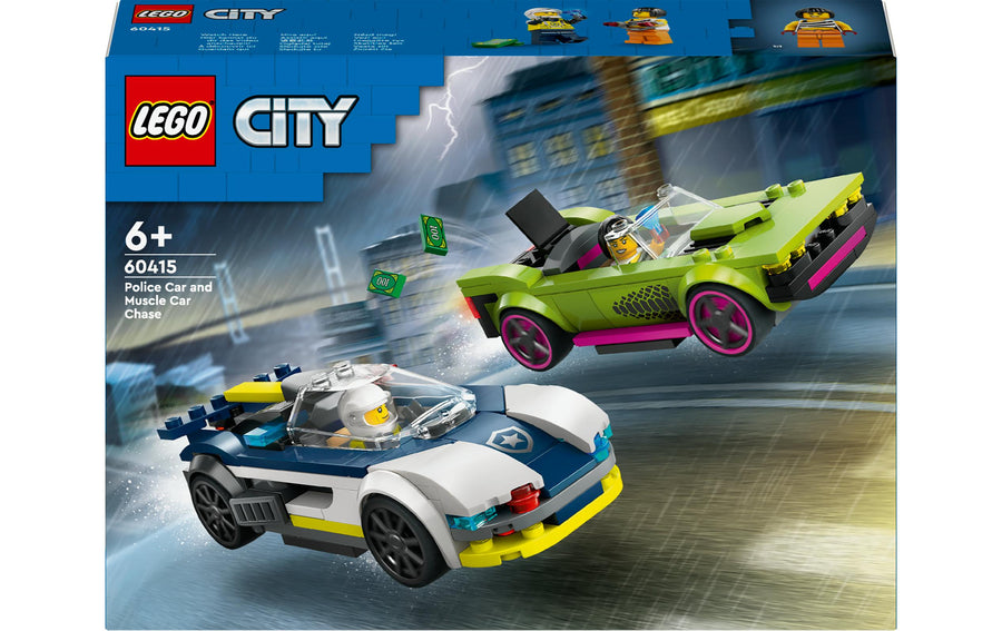 LEGO® City Verfolgungsjagd mit Polizeiauto und Muscle Car 60415