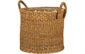 Scheurich Übertopf Korb Seegras mit Griff Plastikeinsatz, 38x33 cm (DxH), 37.36 L