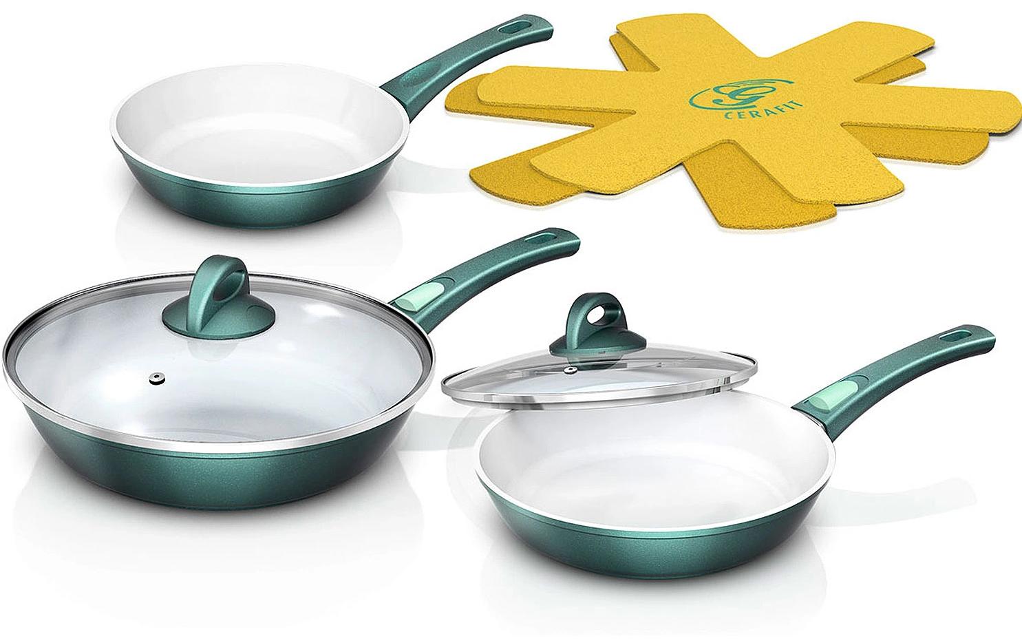 Genius Pfannenset Pfannen-Set Cerafit Fusion 20 cm Edelstahl