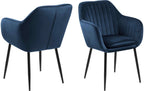 AC Design Esszimmerstuhl Emilia 2 Dunkelblau/Blau