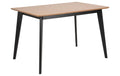 AC Design Tisch Roxby 120 x 80 x 76 cm, Schwarz/Nature