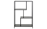 AC Design Regal Seaford MDF/Stahl, 77x35x114 cm, Schwarz