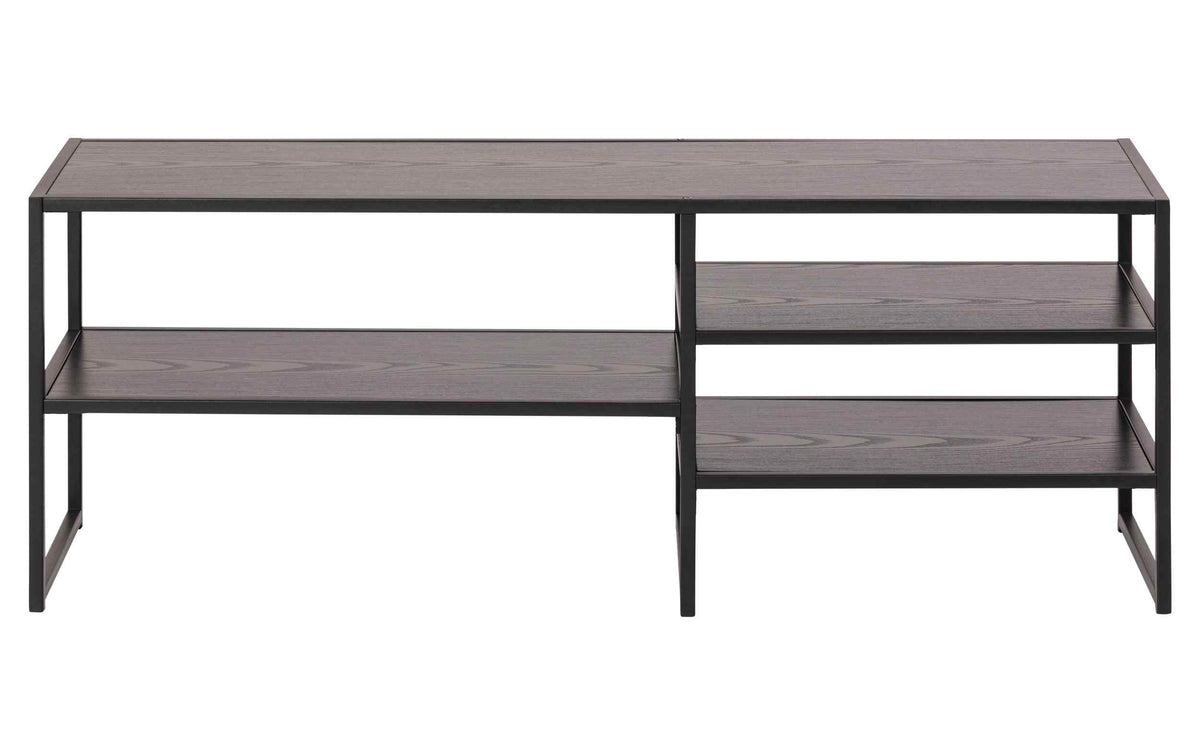 AC Design TV-Möbel Seaford Melamin/Stahl, 120x33x46 cm, Schwarz
