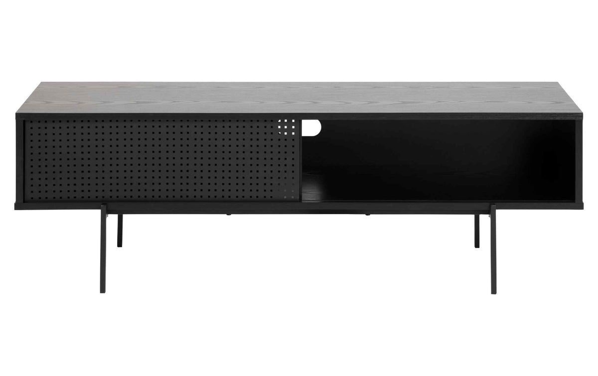 AC Design TV-Möbel Angus Melamin/stahl, 140x40x44,5 cm, Schwarz