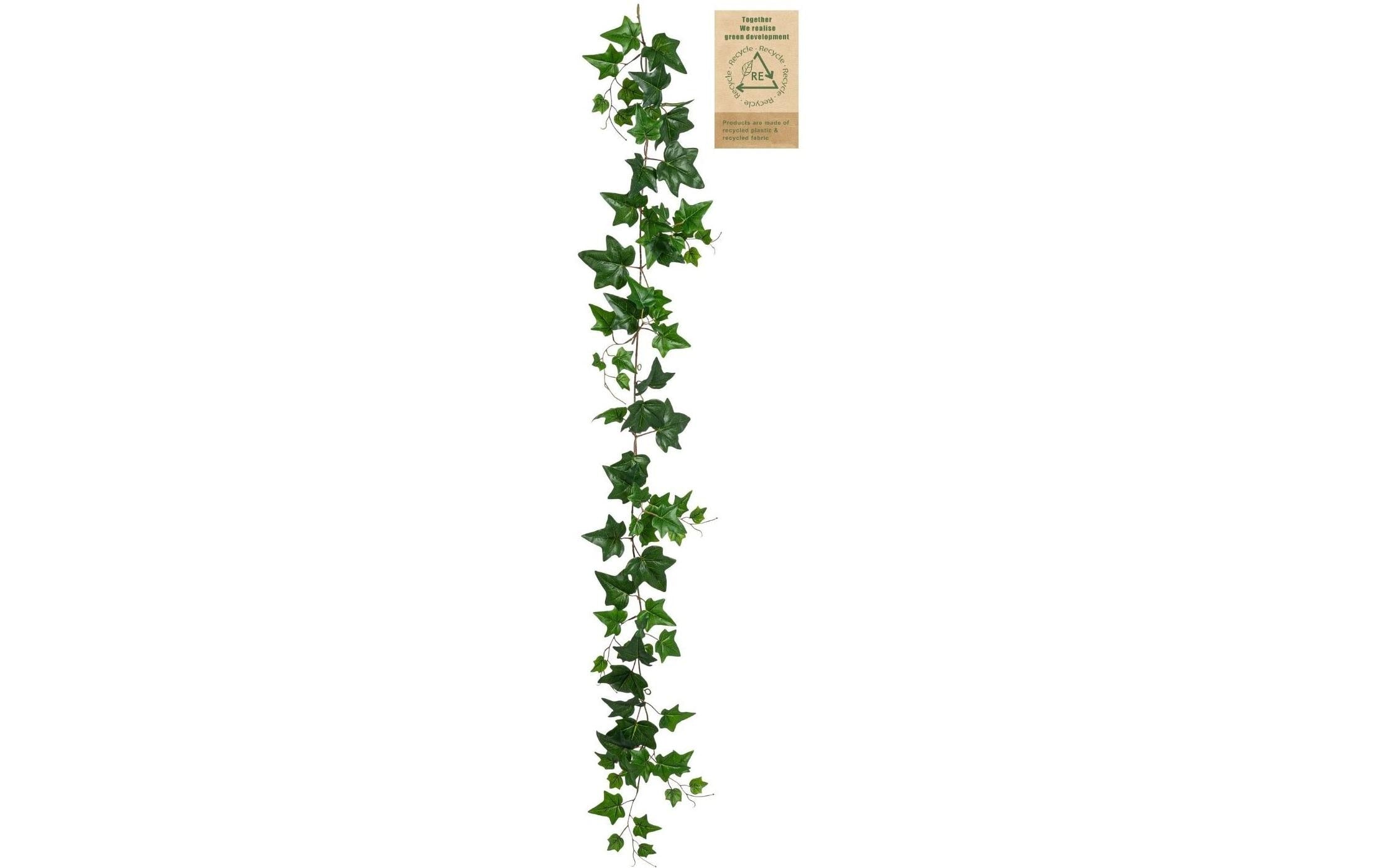 Botanic-Haus Efeugirlande, Grün 150x20 cm (LxB), recycelter Kunststoff
