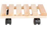 Esschert Design Rolleruntersetzer Quadratisch L Nature/Schwarz
