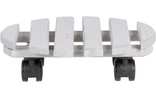Esschert Design Rolleruntersetzer Rund L Schwarz/Grau
