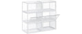 Songmics Schuhboxen, 6er Set, Transparent